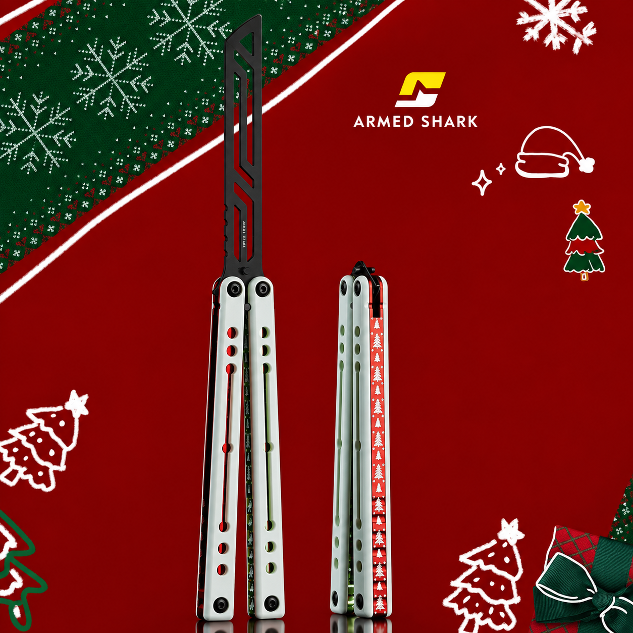 ArmedShark Christmas Limited Edition Balisong Trainer