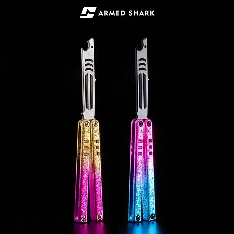 Armed-Shark-Mini-Inked-Mako-Bottle-Opener-Balisong-Trainer-Knife-1