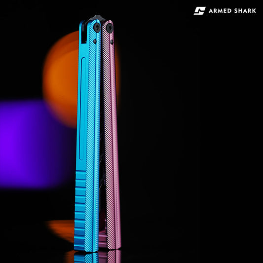 Armed Shark Pacific Ocean Balisong Trainer Butterfly Knife