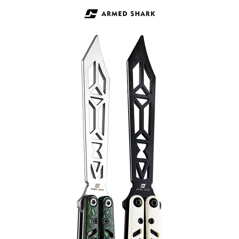 Armed Shark G10/Titanium REP Balisong Butterfly Trainer Knife