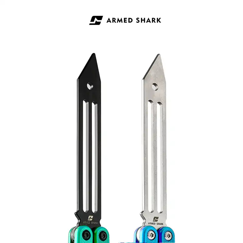 Armed Shark Balisong Squidtrainer V4 7075 Aluminum Butterfly Trainer Knife