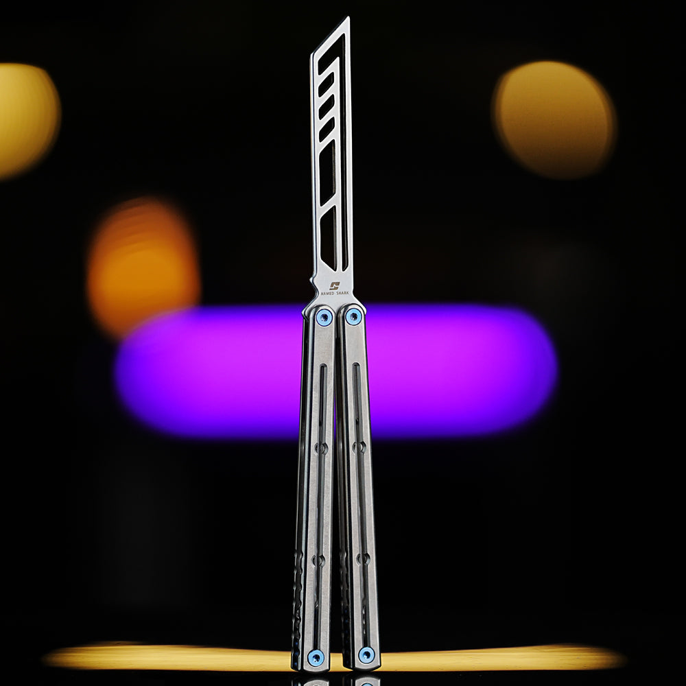 Armed Shark Krake Raken v3 Balisong Trainer Butterfly Knife