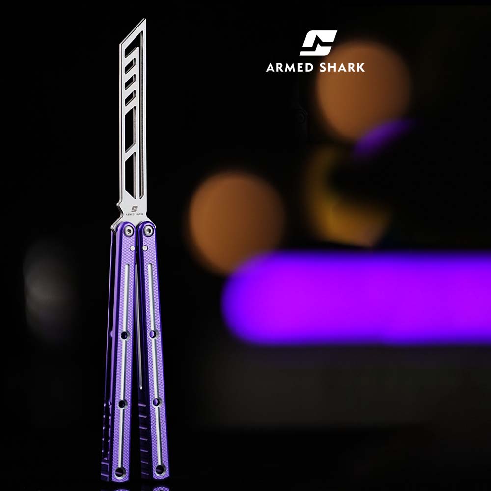 Armed Shark Krake Raken v3 Balisong Trainer Butterfly Knife