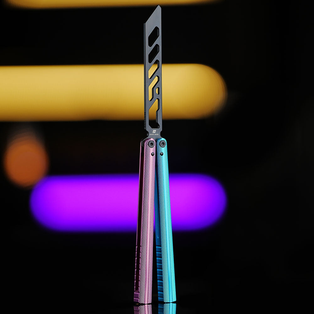 Armed Shark Pacific Ocean Balisong Trainer Butterfly Knife