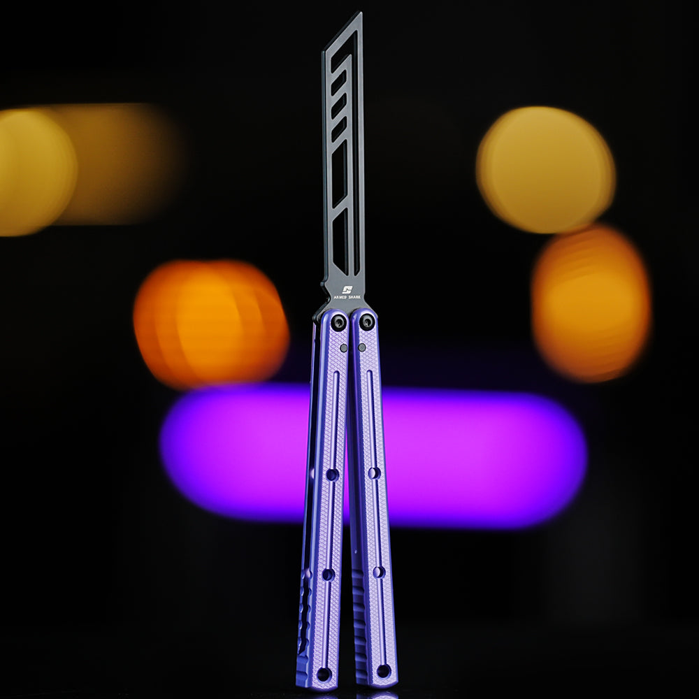 Armed Shark Krake Raken v3 Balisong Trainer Butterfly Knife