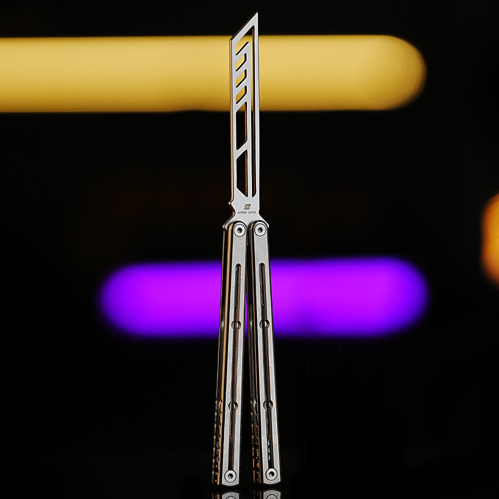 Armed Shark Krake Raken v3 Balisong Trainer Butterfly Knife