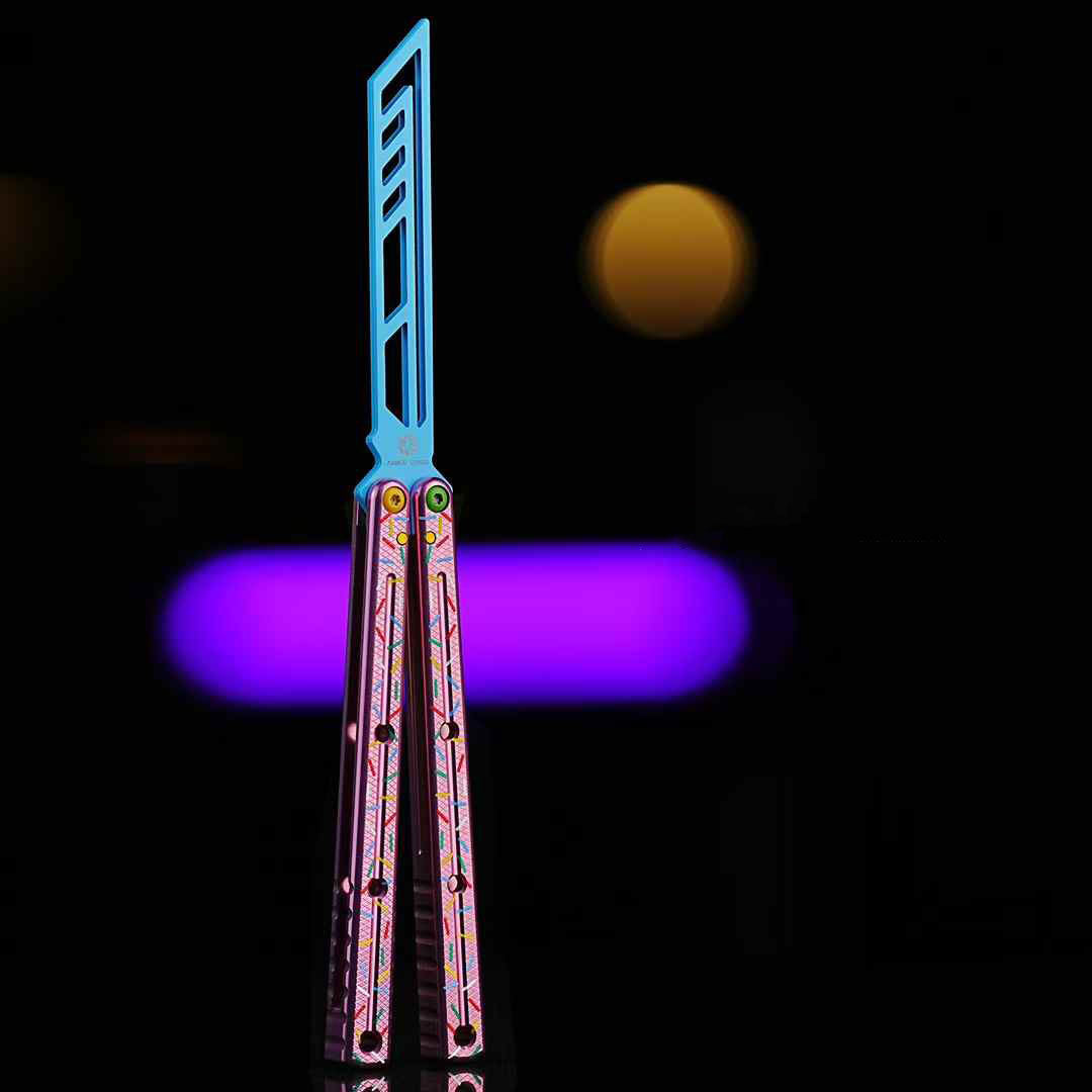 Armed Shark Krake Raken v3 Balisong Trainer Butterfly Knife