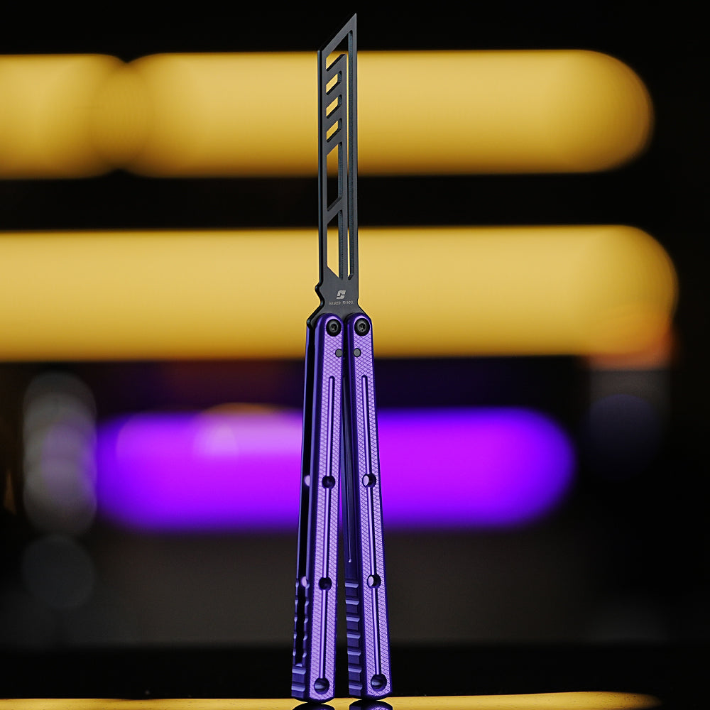 Armed Shark Krake Raken v3 Balisong Trainer Butterfly Knife