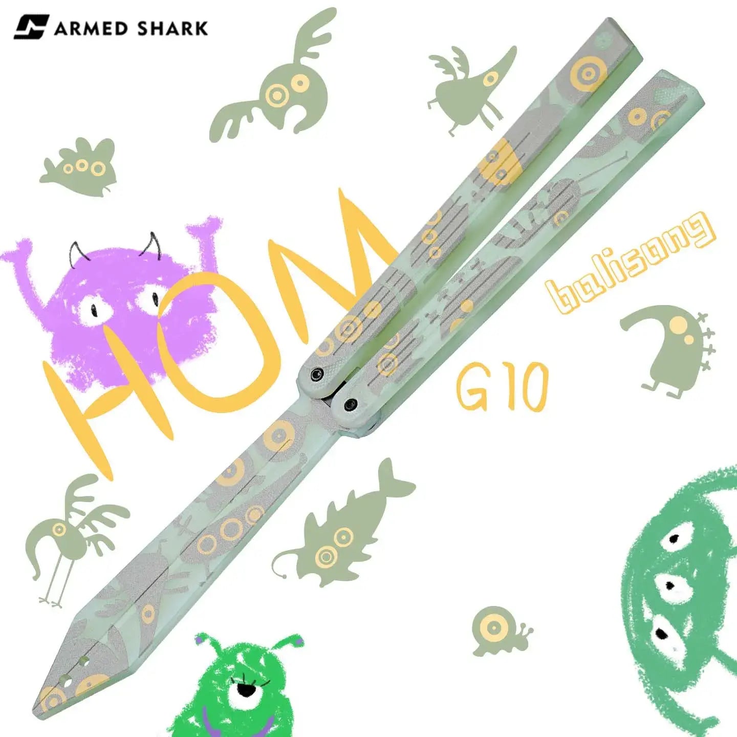 Armed Shark HOM G10ST Balisong Trainer