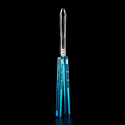 Armed Shark Shining Tuning Fork Balisong Trainer Knife