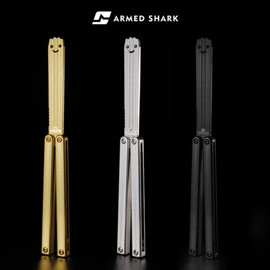 Armed Shark Balisong Squiddy 7075 Butterfly Trainer Knife