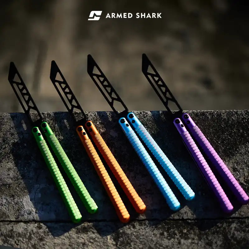 Armed Shark Balisong Sahara Butterfly Trainer Knife