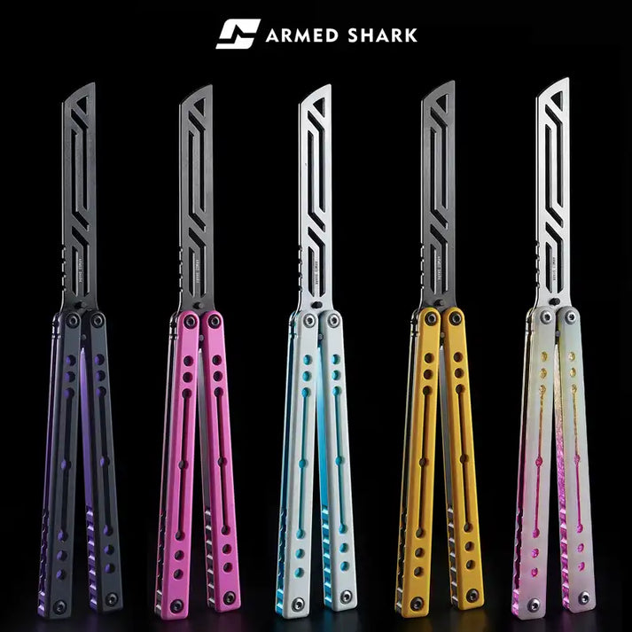 Armed Shark Nautilus V2 7075 balisong butterfly trainer knife