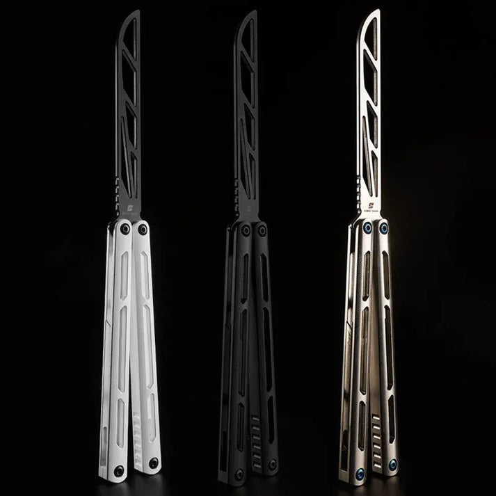 Armed Shark Balisong Tsunami titanium alloy butterfly trainer knife