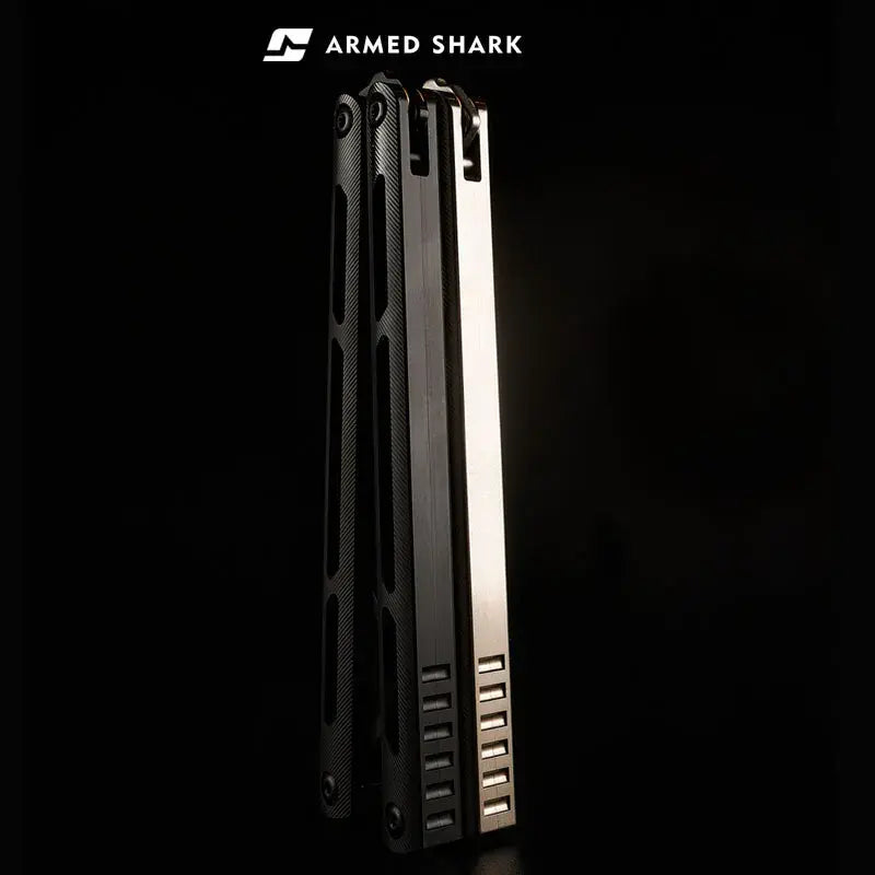 Armed Shark Balisong Tsunami Titanium Alloy Butterfly Trainer Knife