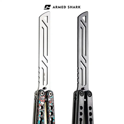 Armed Shark Nautilus V2 7075 Balisong Butterfly Trainer Knife