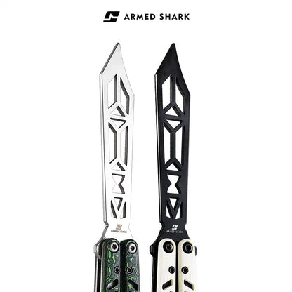 Armed Shark G10/Titanium REP Balisong Butterfly Trainer Knife