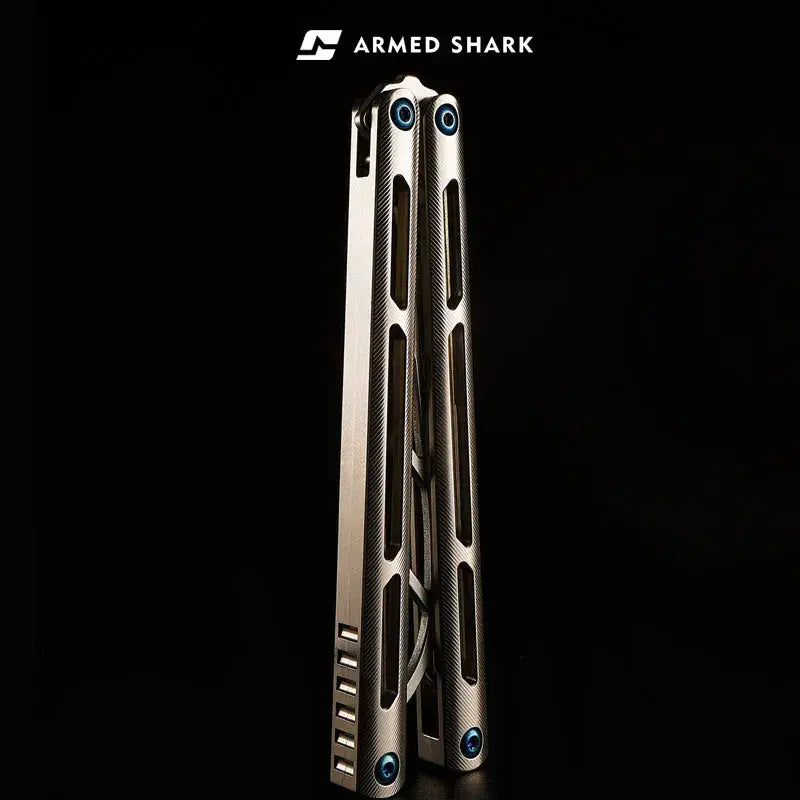 Armed Shark Balisong Tsunami Titanium Alloy Butterfly Trainer Knife