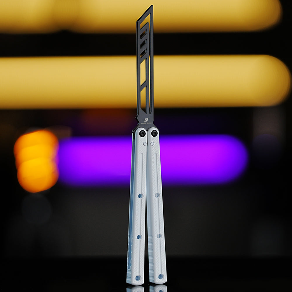 Armed Shark Ceramic-Style Krake Raken Balisong Trainer