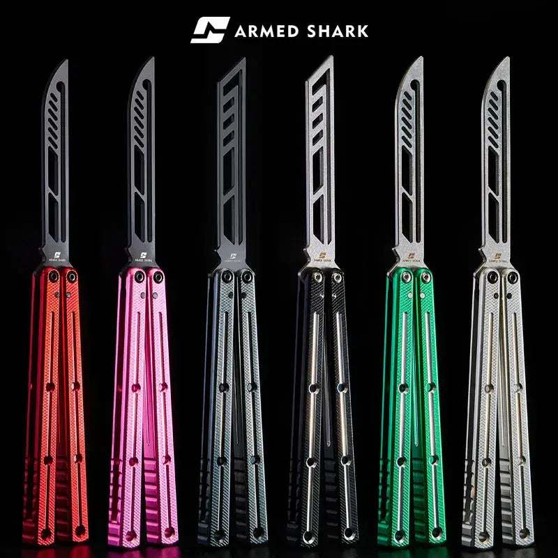 Armed Shark Krake Raken v3 Balisong Trainer Butterfly Knife