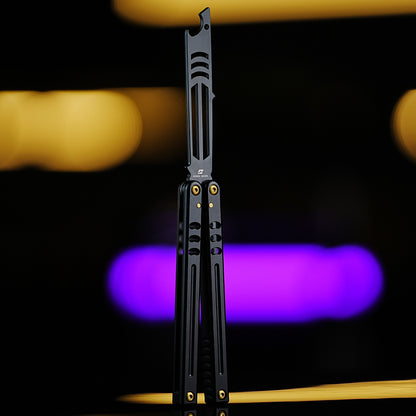 Armed Shark Inked Mako Bottle Opener Balisong Butterfly Trainer Knife
