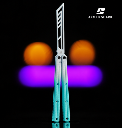 Armed Shark Ceramic-Style Krake Raken Balisong Trainer