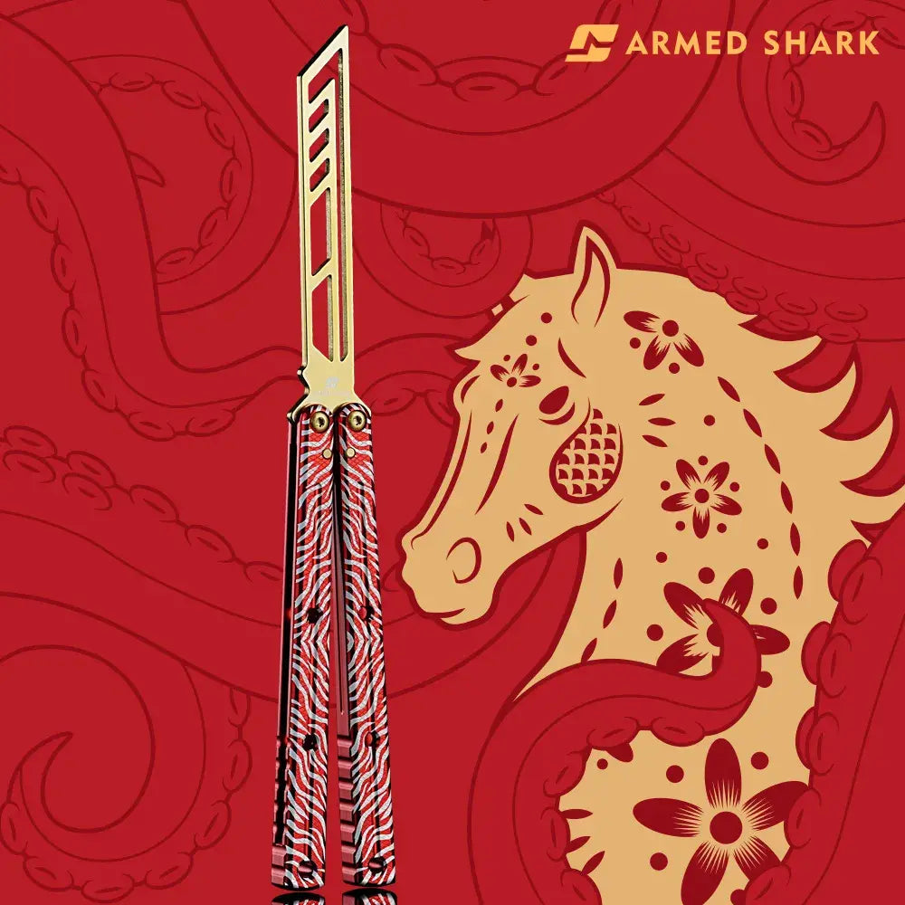 Armed Shark Krake Raken v3 Balisong Trainer