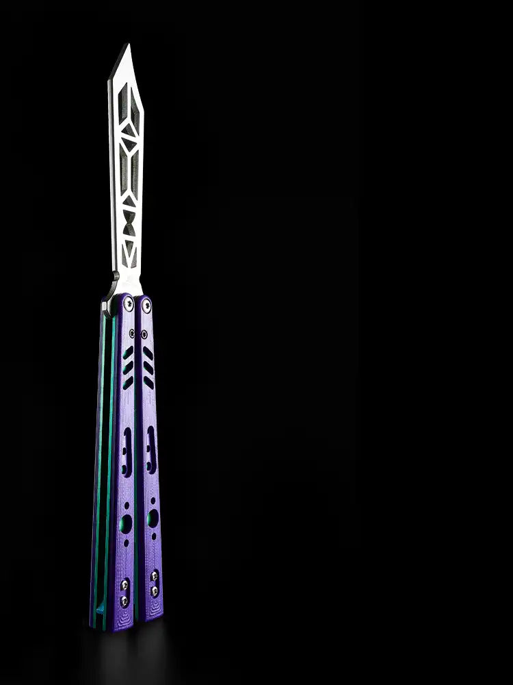 Armed Shark G10/Titanium REP Balisong Butterfly Trainer Knife