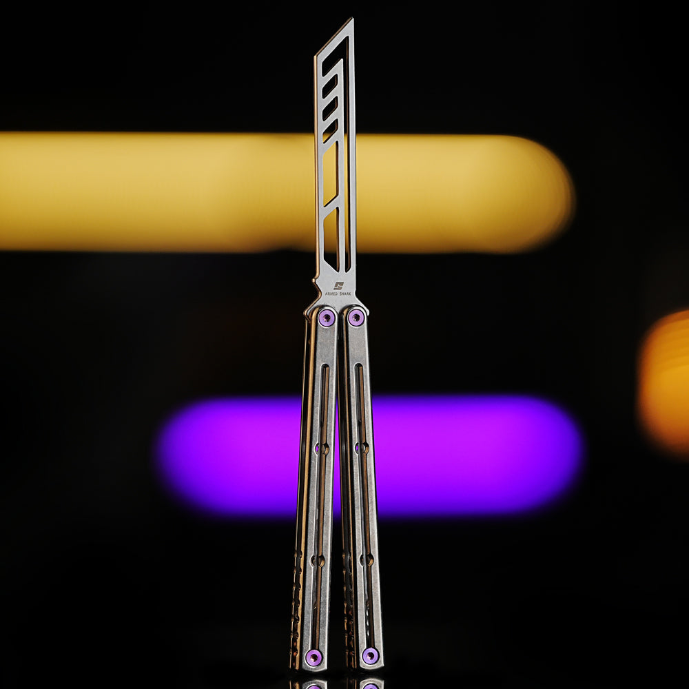 Armed Shark Krake Raken v3 Balisong Trainer Butterfly Knife