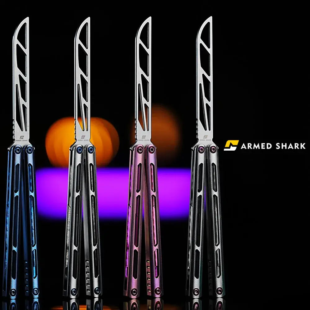 Armed Shark Tsunami Titanium Alloy Balisong