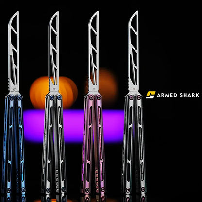 Armed Shark Tsunami Titanium Alloy Balisong