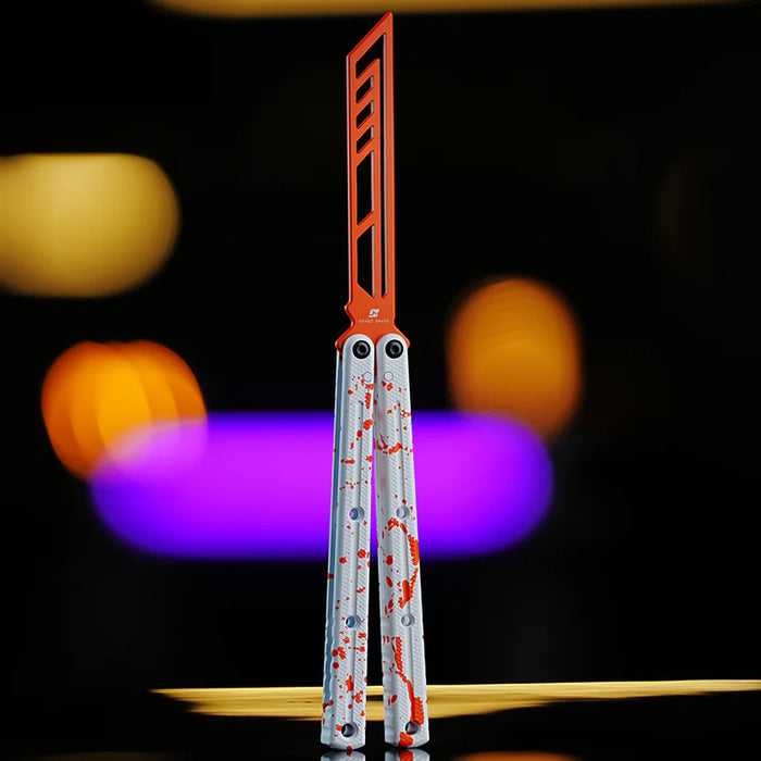 Ceramic Splash / White Orange