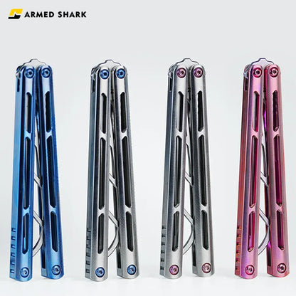 Armed Shark Tsunami Titanium Alloy Balisong